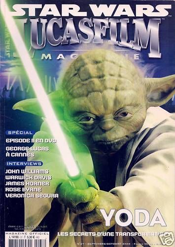 LUCASFILM STAR WARS magazine side cover Issue 37 September/October 2002