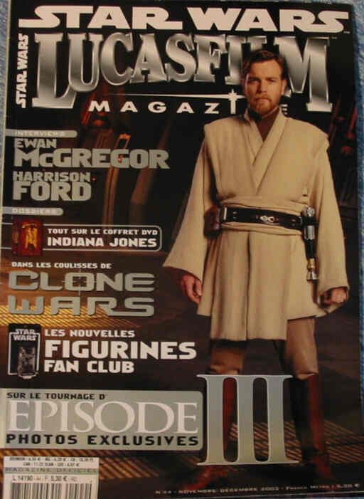 LUCASFILM STAR WARS magazine side cover Issue 44 November/December 2003