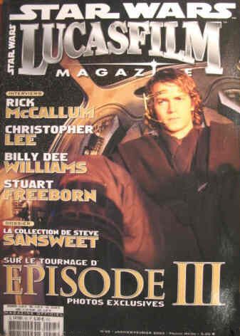 LUCASFILM STAR WARS magazine side cover Issue 45 January/February 2004