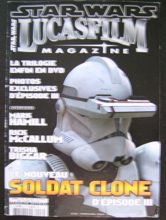 LUCASFILM STAR WARS magazine side cover Issue 46 March/April 2004