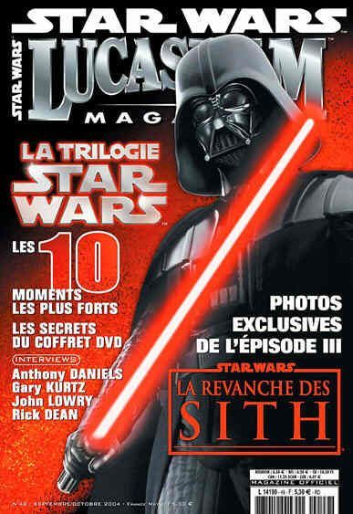 LUCASFILM STAR WARS magazine side cover Issue 49 September/October 2004