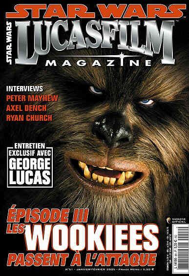LUCASFILM STAR WARS magazine side cover Issue 51 January/February 2005