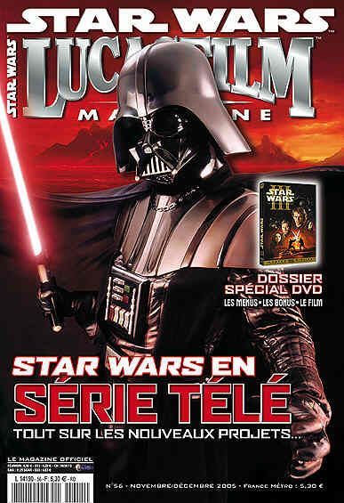 LUCASFILM STAR WARS magazine side cover Issue 56 November/December 2005