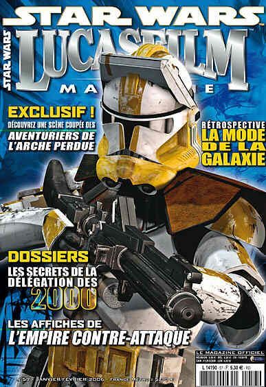LUCASFILM STAR WARS magazine side cover Issue 57 January/February 2006