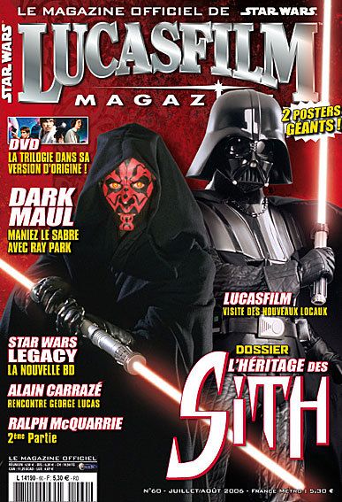 LUCASFILM STAR WARS magazine side cover Issue 60 July/August 2006