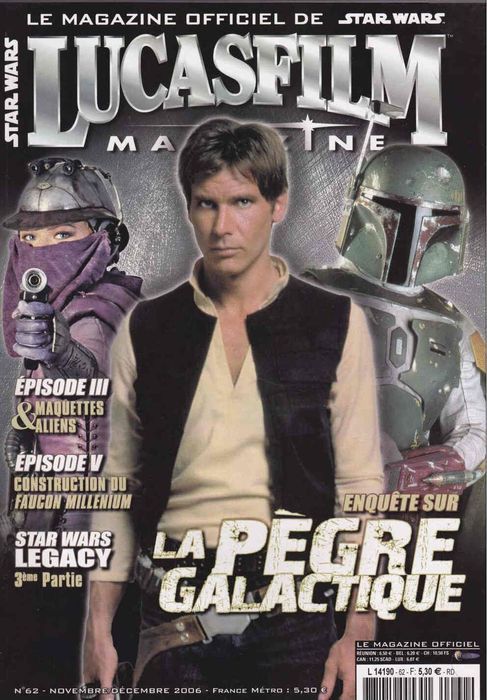 LUCASFILM STAR WARS magazine side cover Issue 62 November/December 2006