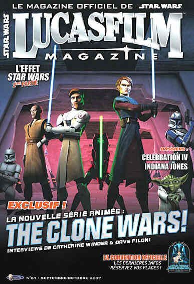LUCASFILM STAR WARS magazine side cover Issue 67 September/October 2007