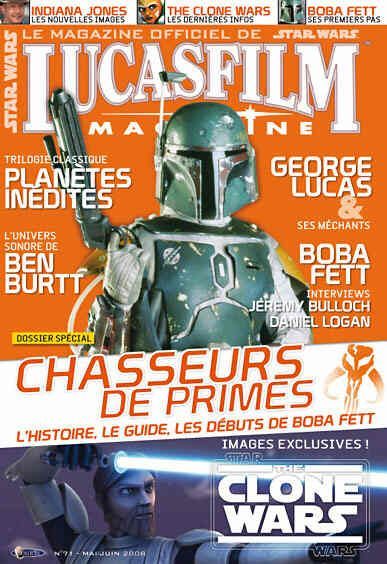LUCASFILM STAR WARS magazine side cover Issue 71 May/June 2008