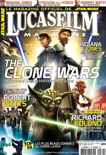 LUCASFILM STAR WARS magazine side cover Issue 72 July/August 2008