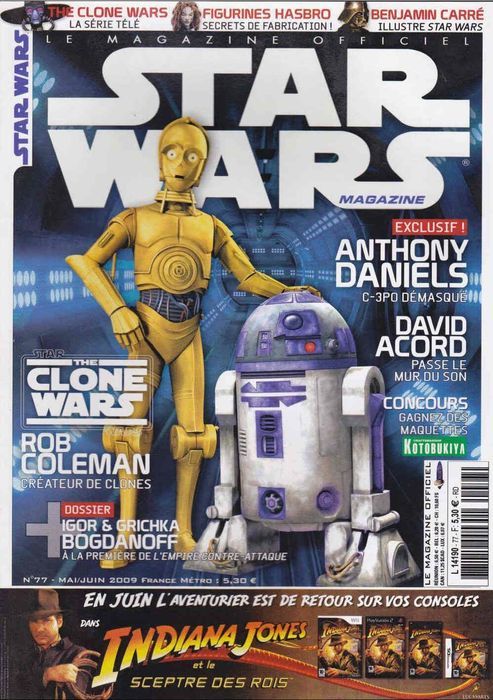 LUCASFILM STAR WARS magazine side cover Issue 77 May/June 2009