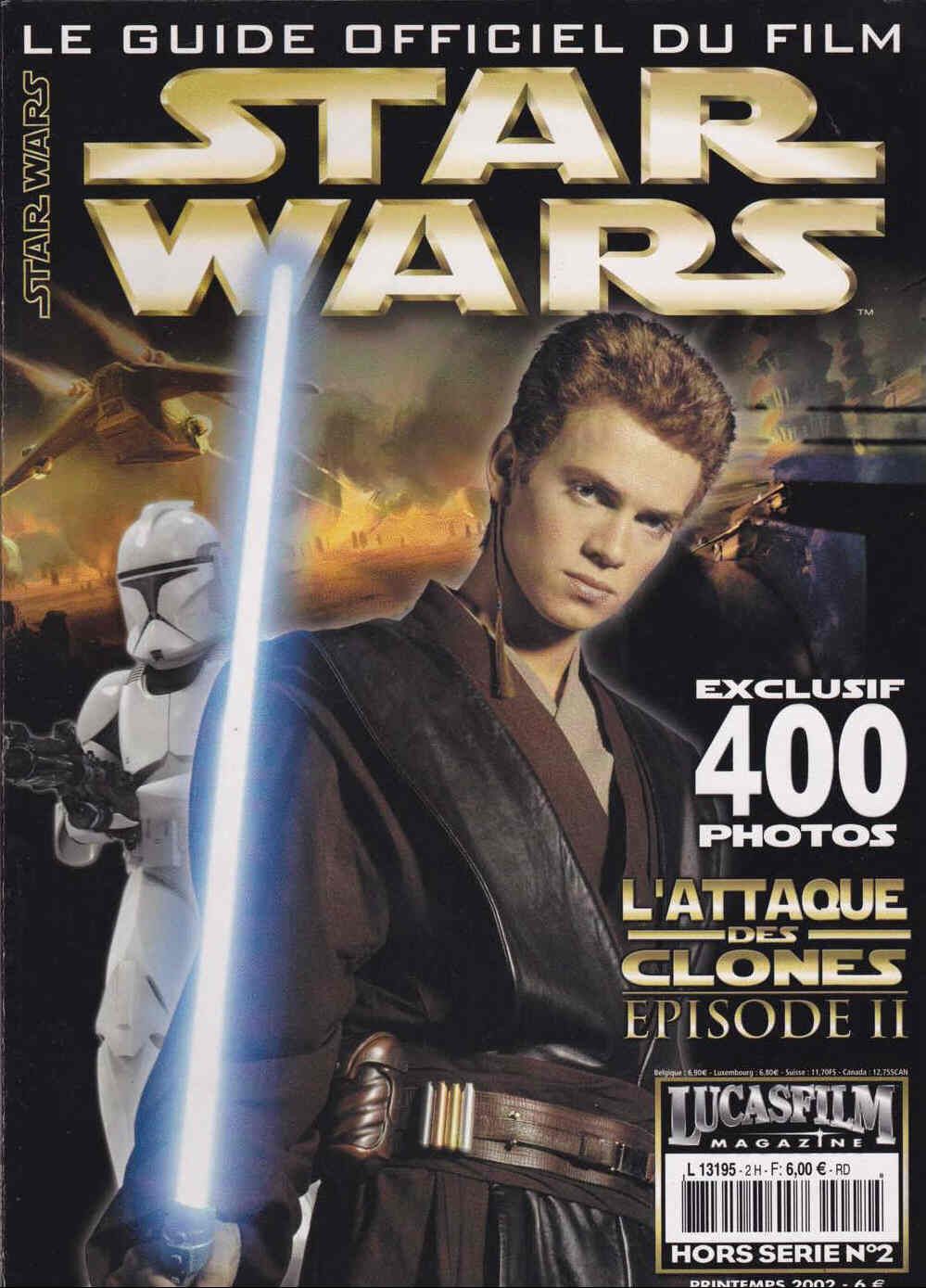 LUCASFILM STAR WARS magazine side cover  Special # 2 Spring 2002