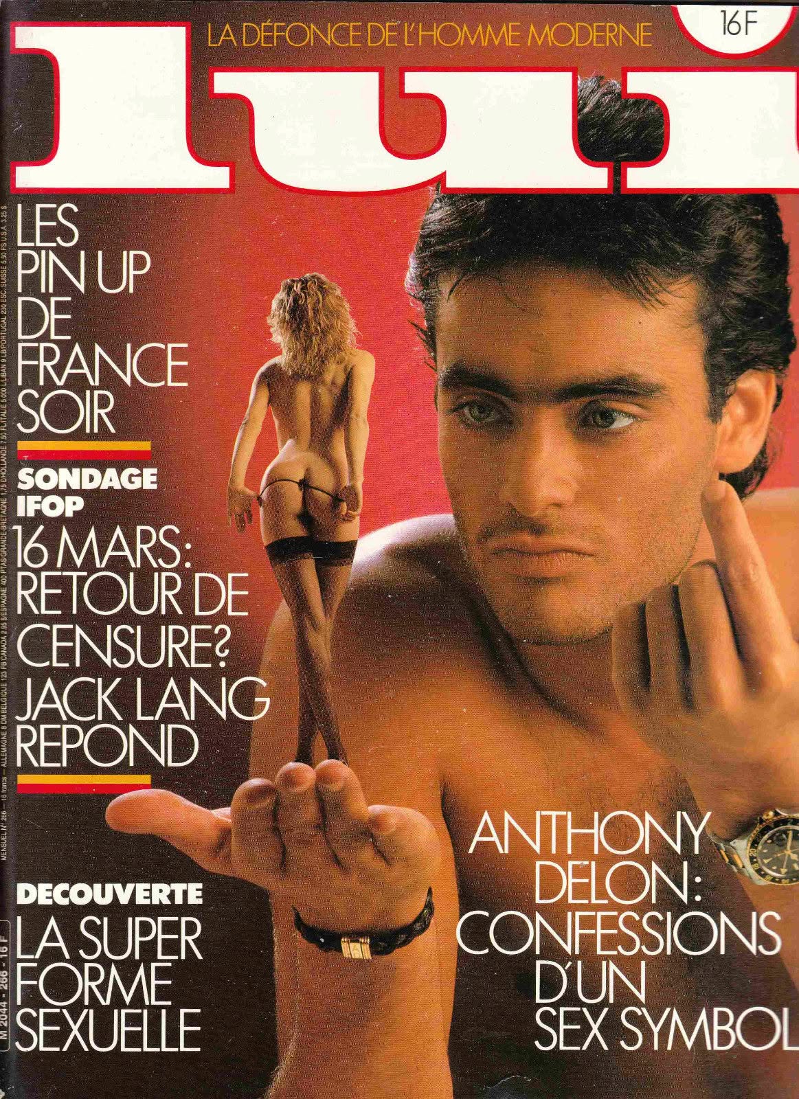 LUI magazine side cover Issue 266  March 1986