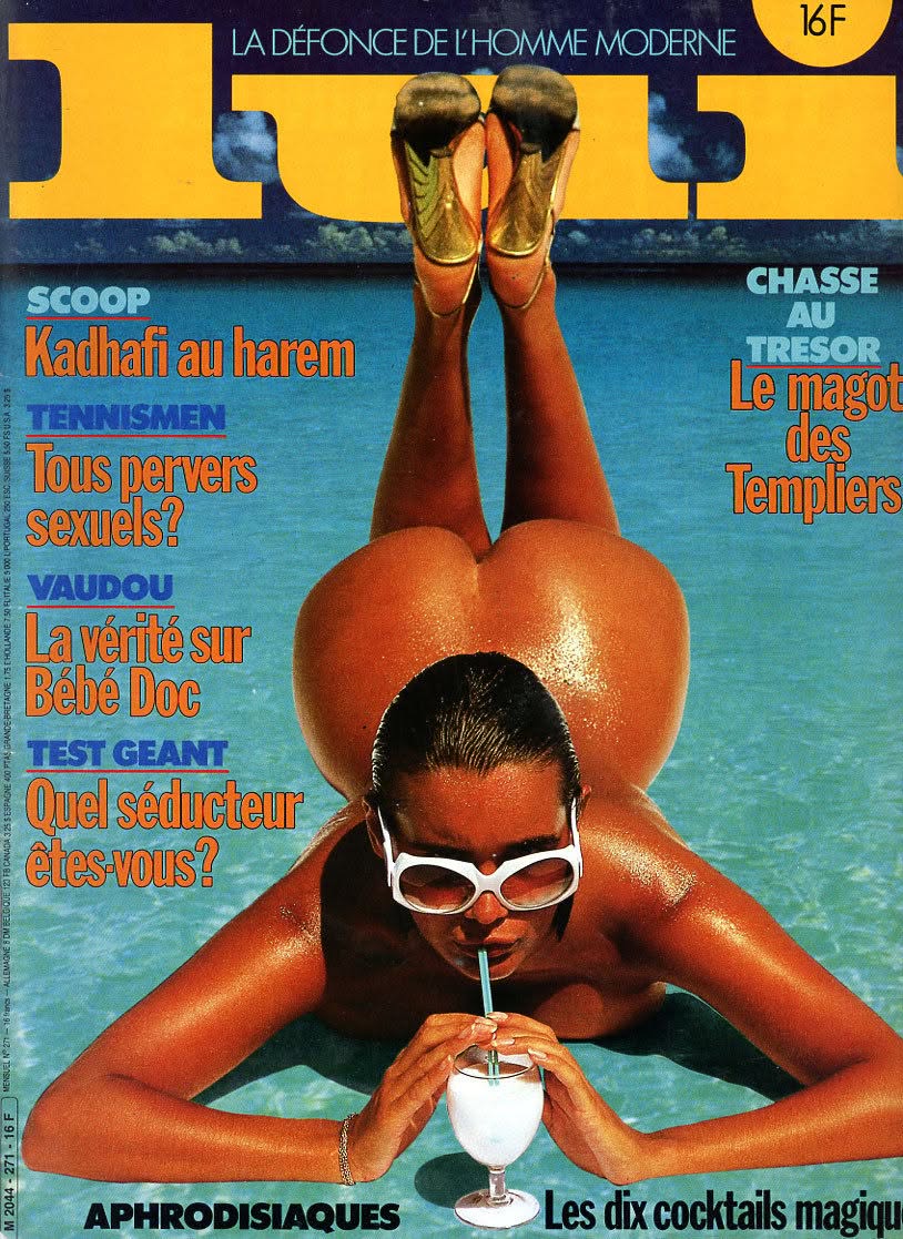 LUI magazine side cover Issue 271  August 1986