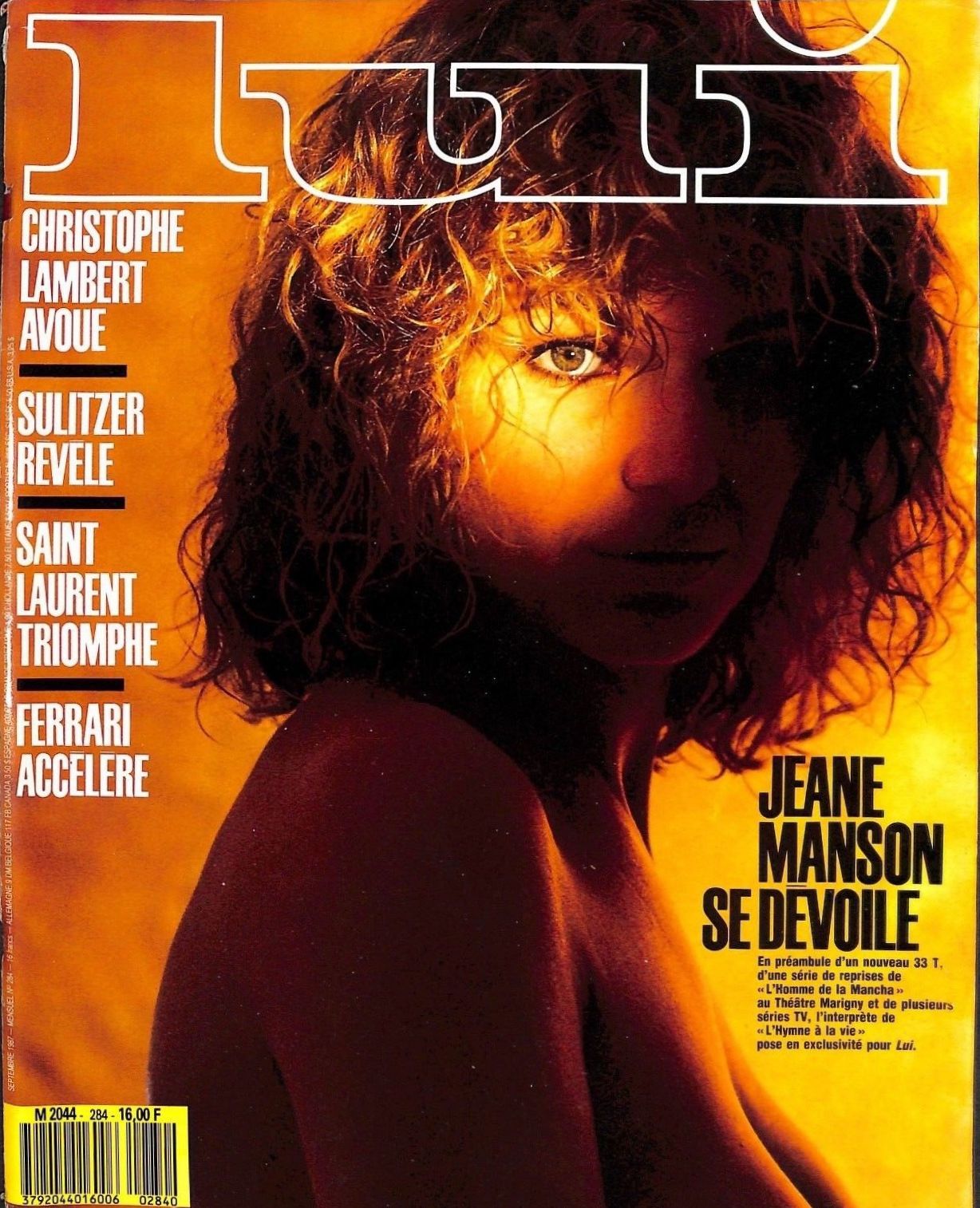LUI magazine side cover Issue 284  September 1987