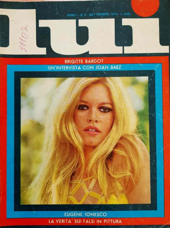 LUI (IT) magazine side cover Issue 4  September 1970