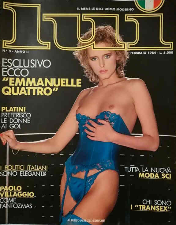 LUI (IT) magazine side cover  February 1984