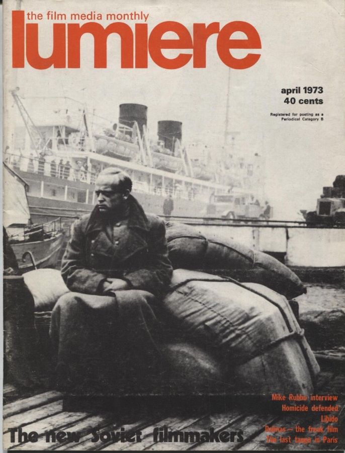 LUMIERE (AUSTRALIA) magazine side cover Issue 22  April 1973