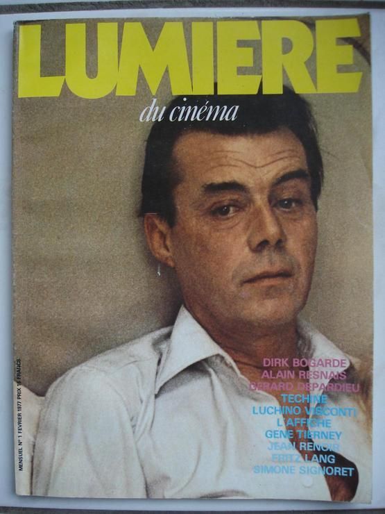 LUMIERE DU CINEMA magazine side cover Issue 1 February 1977