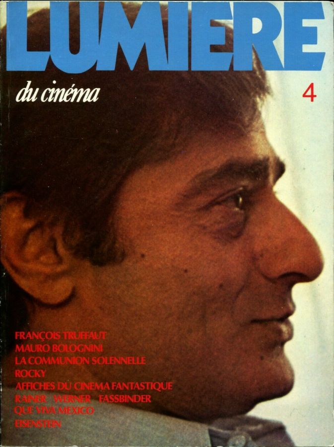 LUMIERE DU CINEMA magazine side cover Issue 4 May 1977
