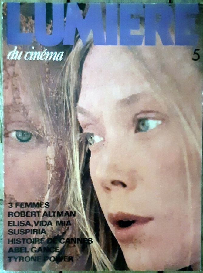 LUMIERE DU CINEMA magazine side cover Issue 5 June 1977