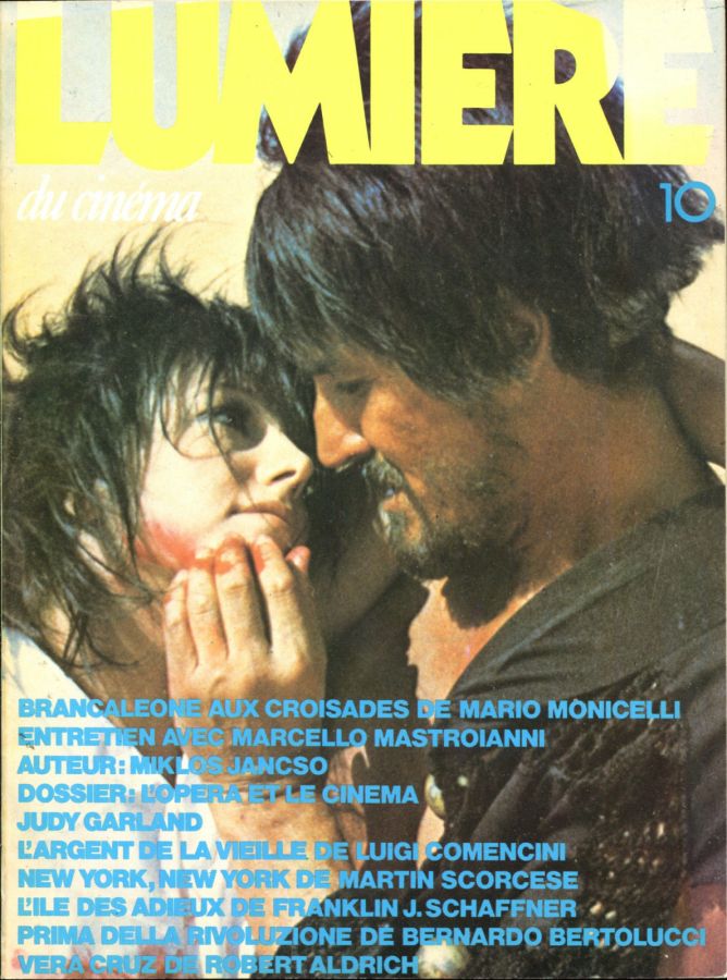 LUMIERE DU CINEMA magazine side cover Issue 10 December 1977
