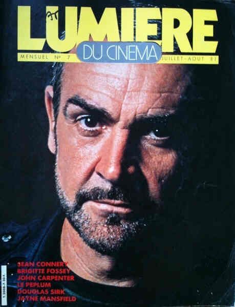LUMIERE DU CINEMA magazine side cover Issue 7  Nouvelle Serie July/August 1981