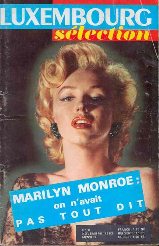 LUXEMBOURG SELECTION magazine side cover Issue 8 November 1962