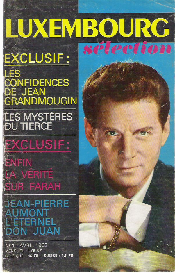 LUXEMBOURG SELECTION magazine side cover Issue 1  April 1962