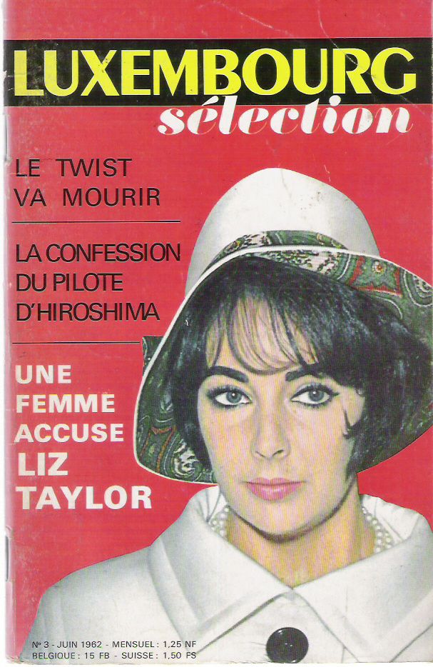 LUXEMBOURG SELECTION magazine side cover Issue 3  June 1962