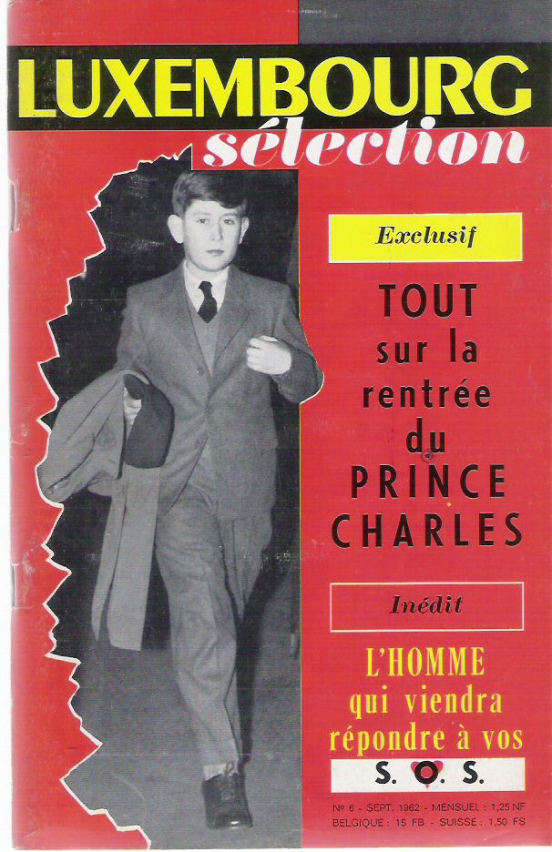 LUXEMBOURG SELECTION magazine side cover Issue 6  September 1962