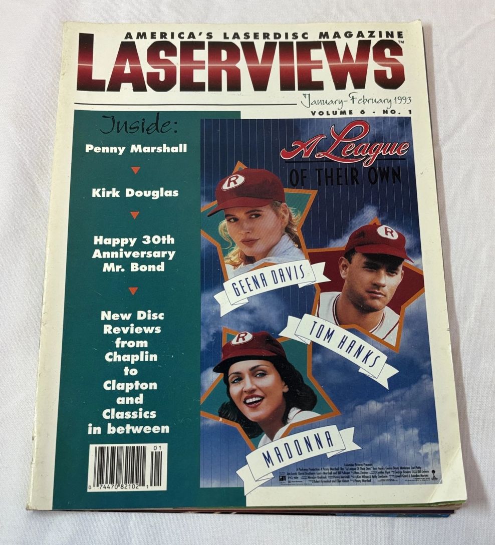 LASERVIEWS magazine side cover  January/February 1993