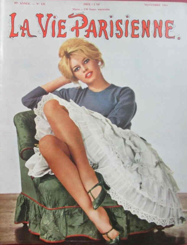 LA VIE PARISIENNE magazine side cover Issue 131  November 1961