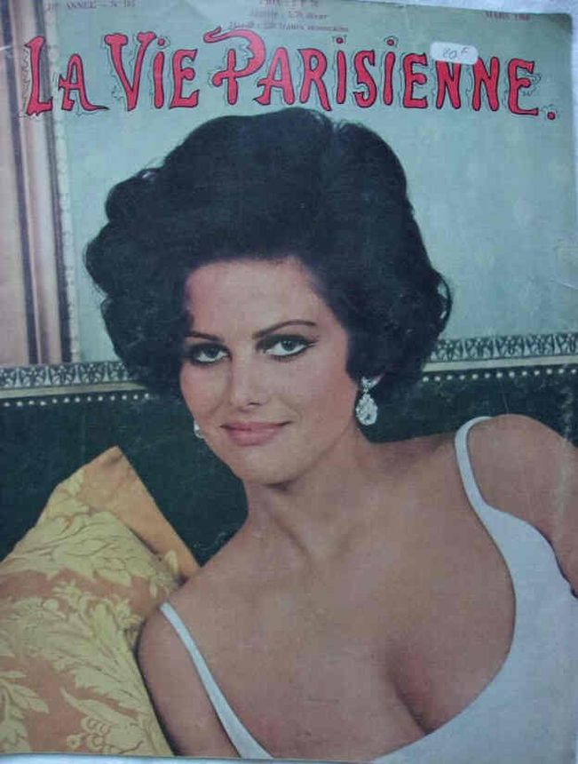 LA VIE PARISIENNE magazine side cover Issue 183  March 1966