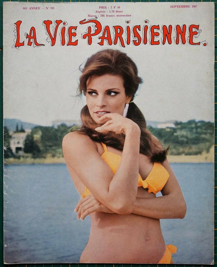 LA VIE PARISIENNE magazine side cover Issue 201  September 1967
