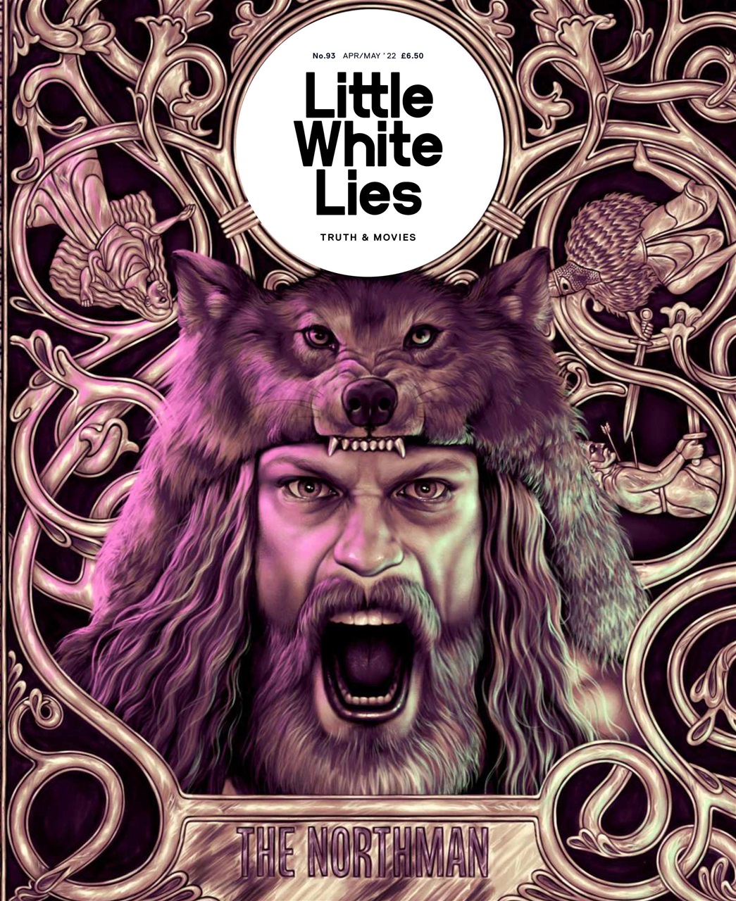 LITTLE WHITE LIES magazine side cover Issue 93  April/May 2022