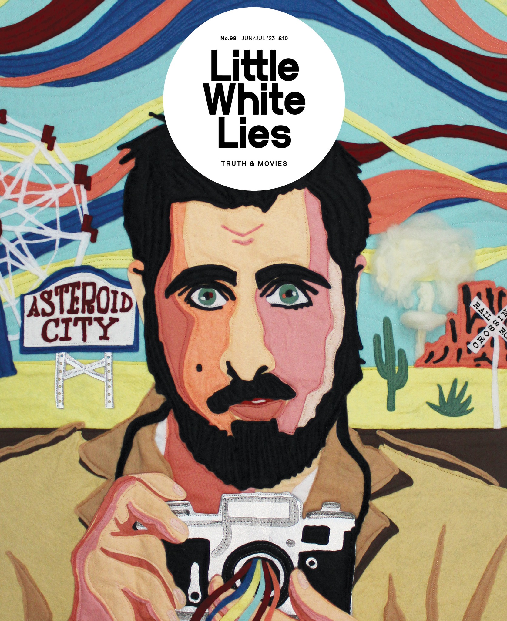 LITTLE WHITE LIES magazine side cover Issue 99  June/July 2023
