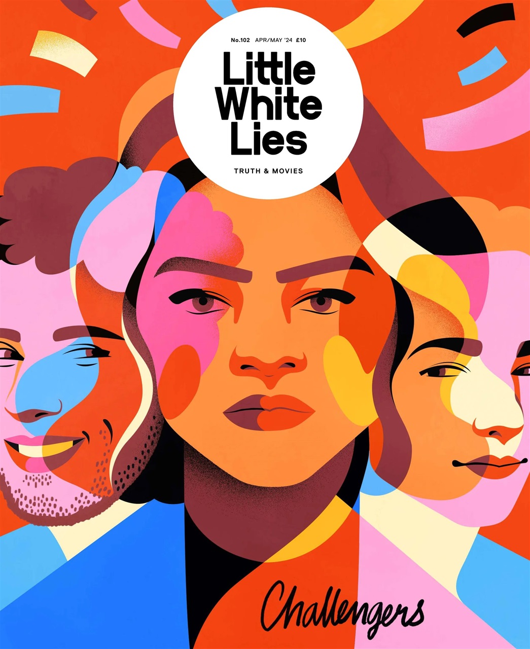 LITTLE WHITE LIES magazine side cover Issue 102  April/May 2024