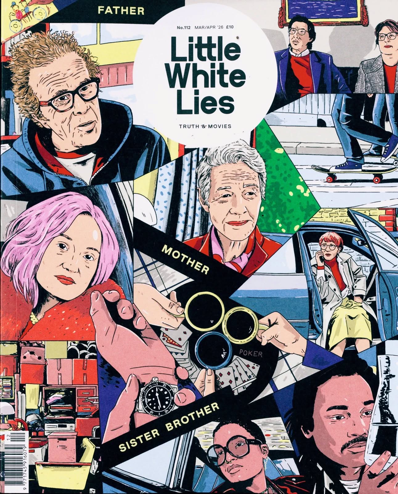 LITTLE WHITE LIES magazine side cover Issue 112  March/April 2026