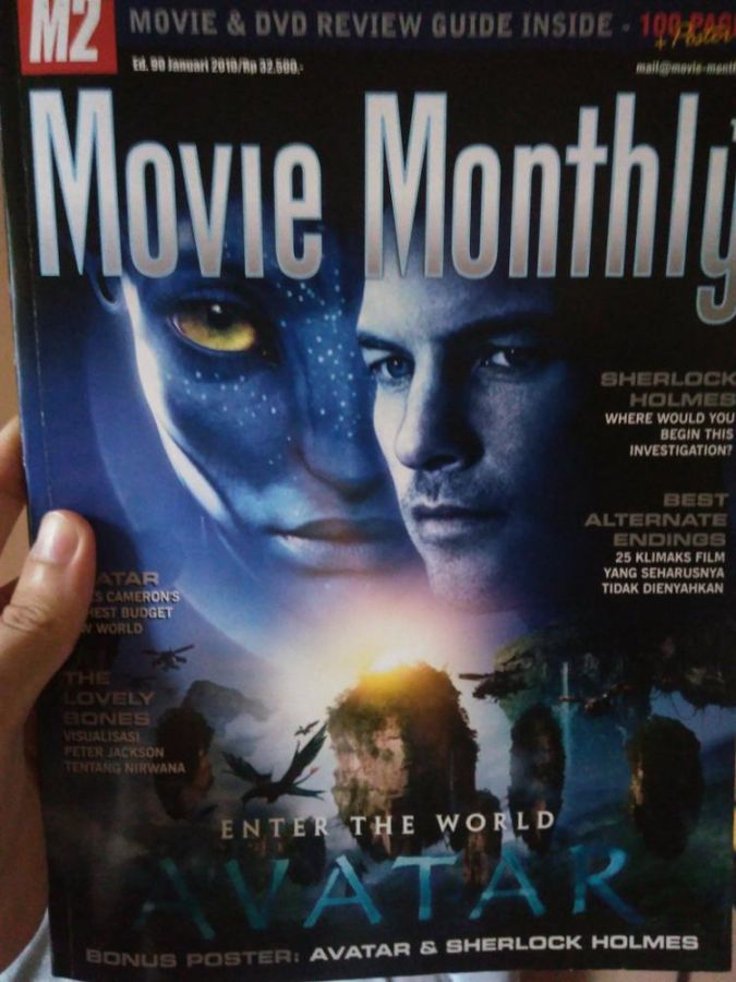 M2 MOVIE MONTHLY magazine side cover Issue 90 January 2010