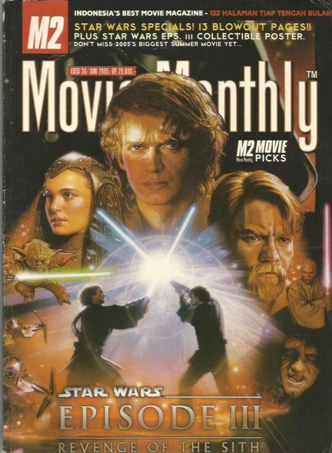 M2 MOVIE MONTHLY magazine side cover Issue 36 June 2005