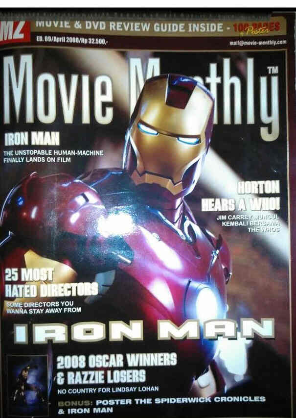 M2 MOVIE MONTHLY magazine side cover Issue 69 April 2008