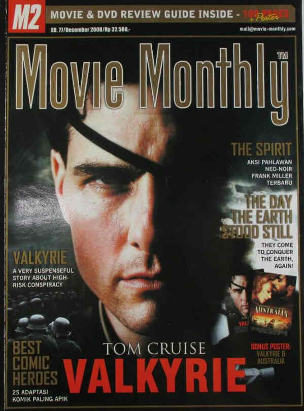 M2 MOVIE MONTHLY magazine side cover Issue 77 December 2008