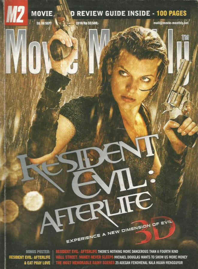 M2 MOVIE MONTHLY magazine side cover Issue 98 September 2010