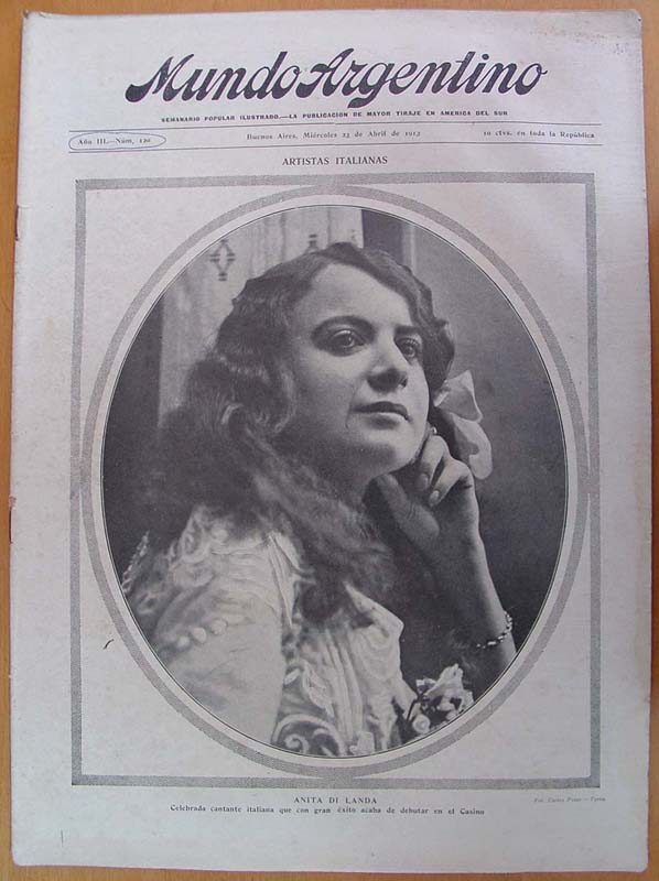 MUNDO ARGENTINO magazine side cover Issue 120 23 April 1913