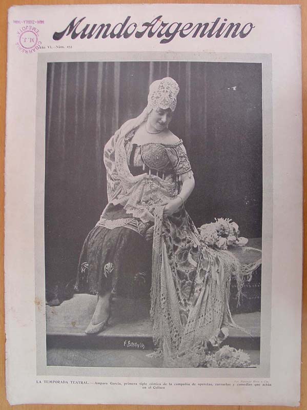 MUNDO ARGENTINO magazine side cover Issue 273 29 March 1916
