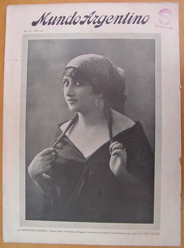 MUNDO ARGENTINO magazine side cover Issue 274 5 April 1916