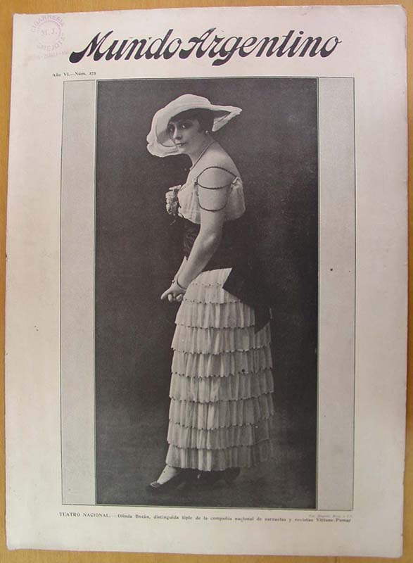 MUNDO ARGENTINO magazine side cover Issue 275 12 April 1916