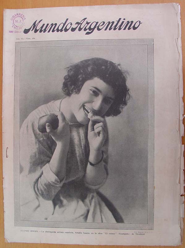 MUNDO ARGENTINO magazine side cover Issue 280 17 May 1916