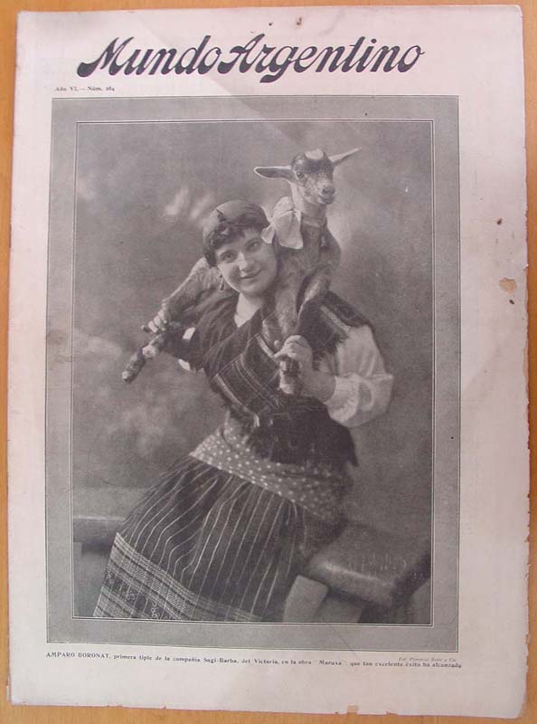 MUNDO ARGENTINO magazine side cover Issue 284 14 June 1916