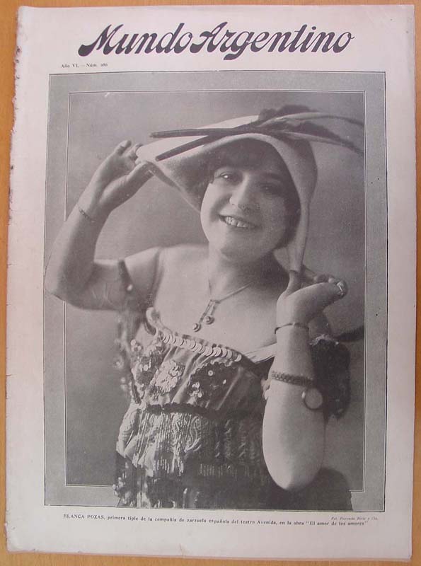 MUNDO ARGENTINO magazine side cover Issue 286 28 June 1916